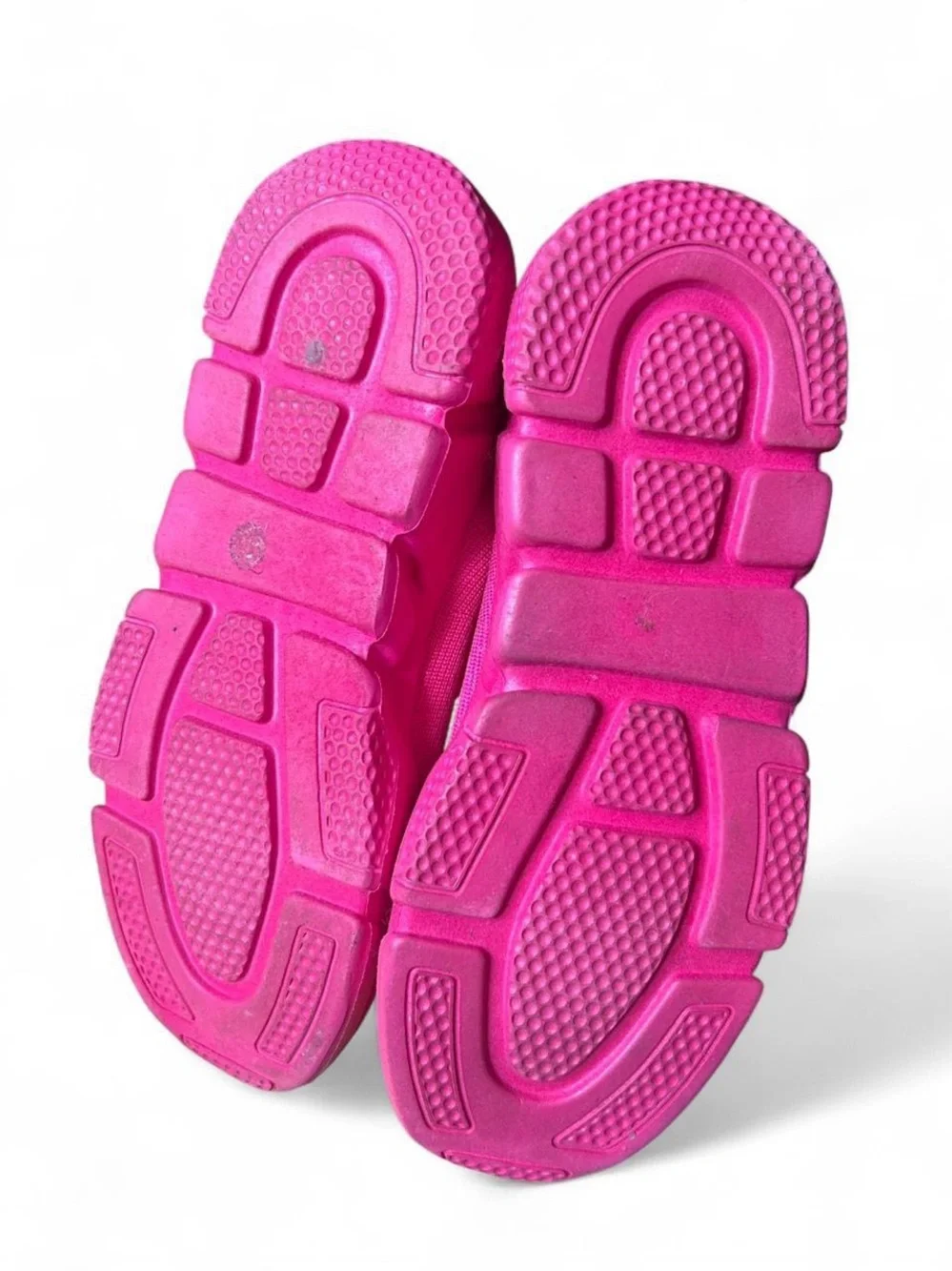 Mudd Neon Pink Sock Gym Athletic Sneakers Chunky Slip On Shoes Size 6 Barbiecore